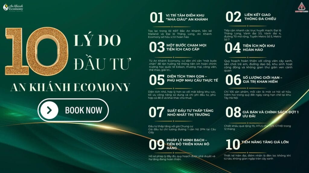 10 ly do nen dau tu an khanh economy | BĐS THẾ GIỚI 10 ly do nen dau tu an khanh economy
