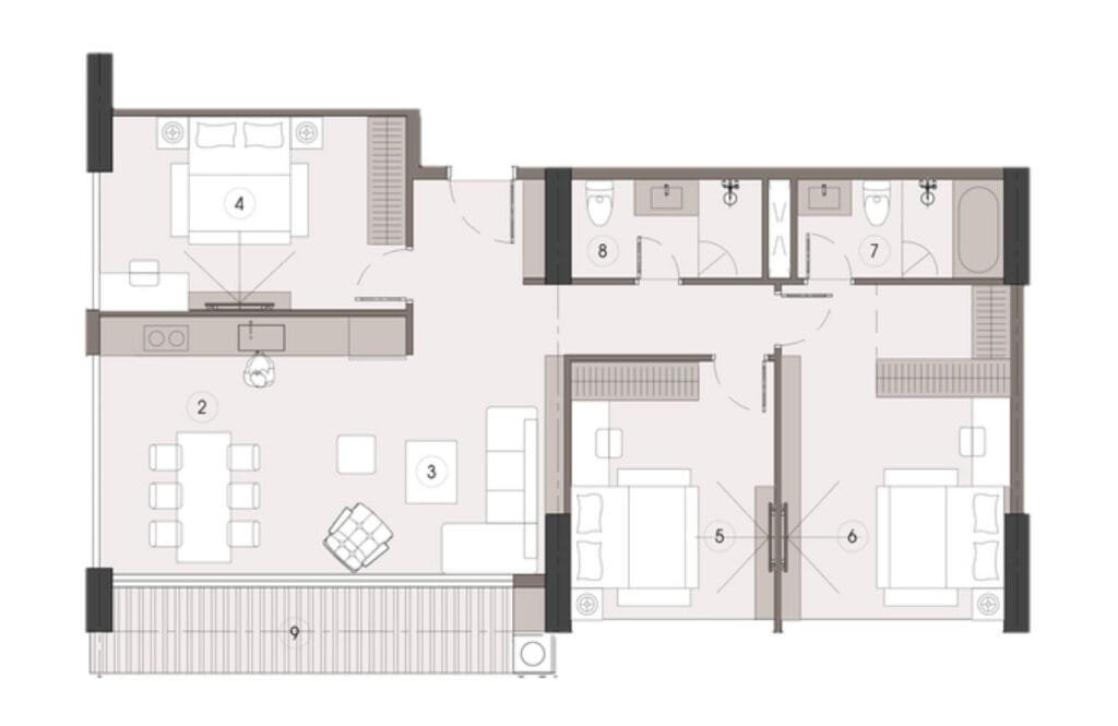 Layout can ho 3PN Alumi Xuan Cau 1536x998 1