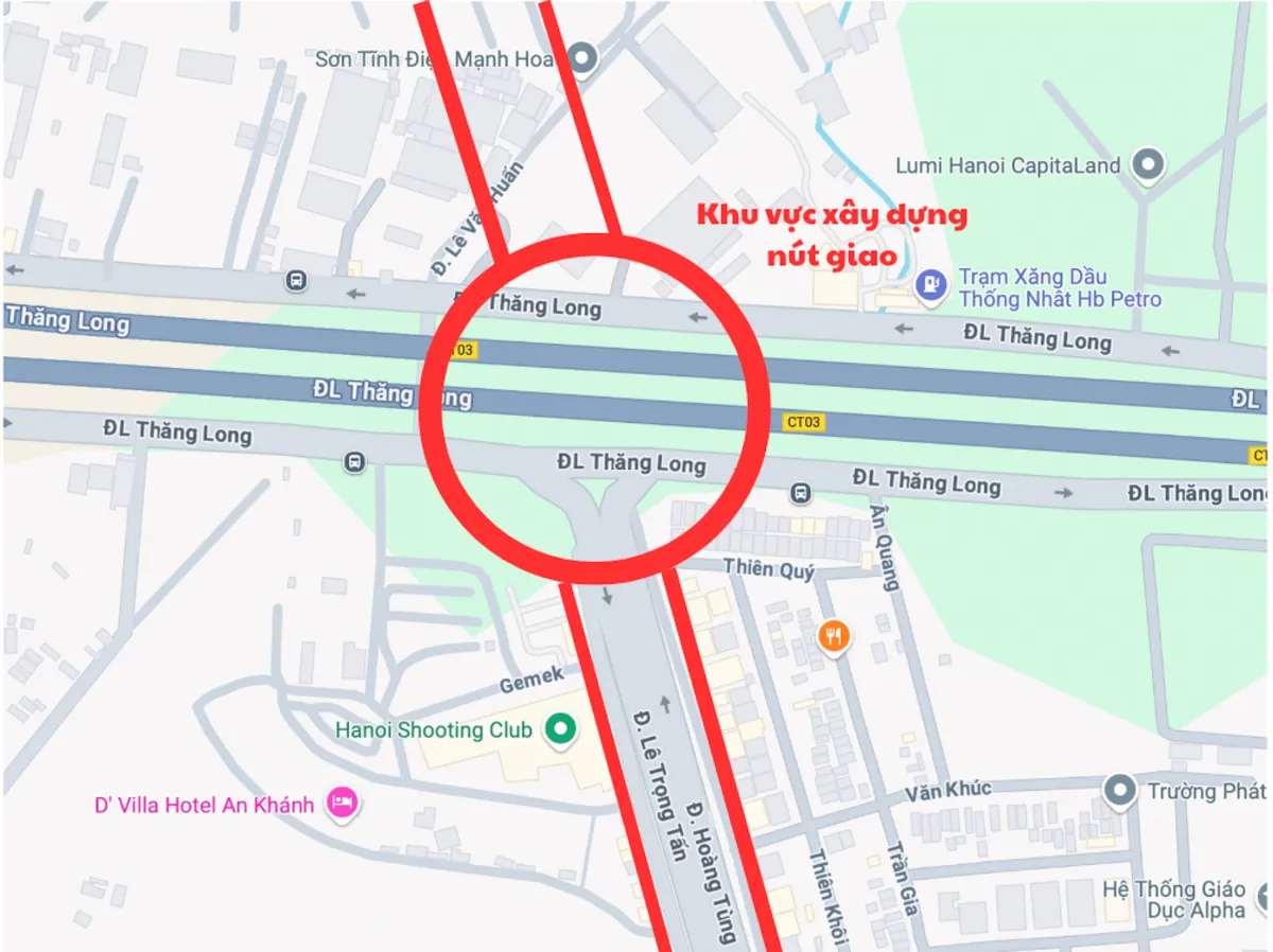 Nut giao ngay canh Vinhoms Smart City