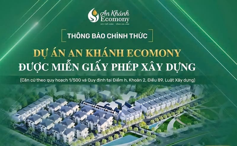 du an An Khanh Economy duoc mien giay phep xay dung