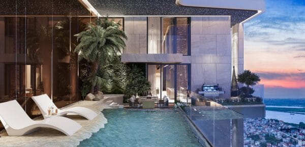 be boi trong sky villa noble crystal tay ho 2