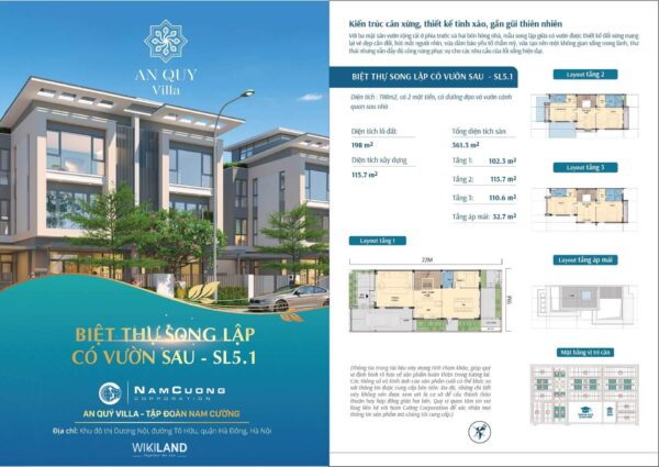 mat bang 2 biet thu an quy villas