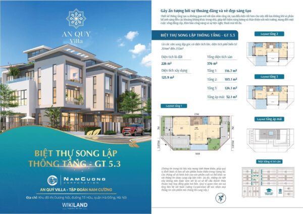 mat bang 3 biet thu an quy villas