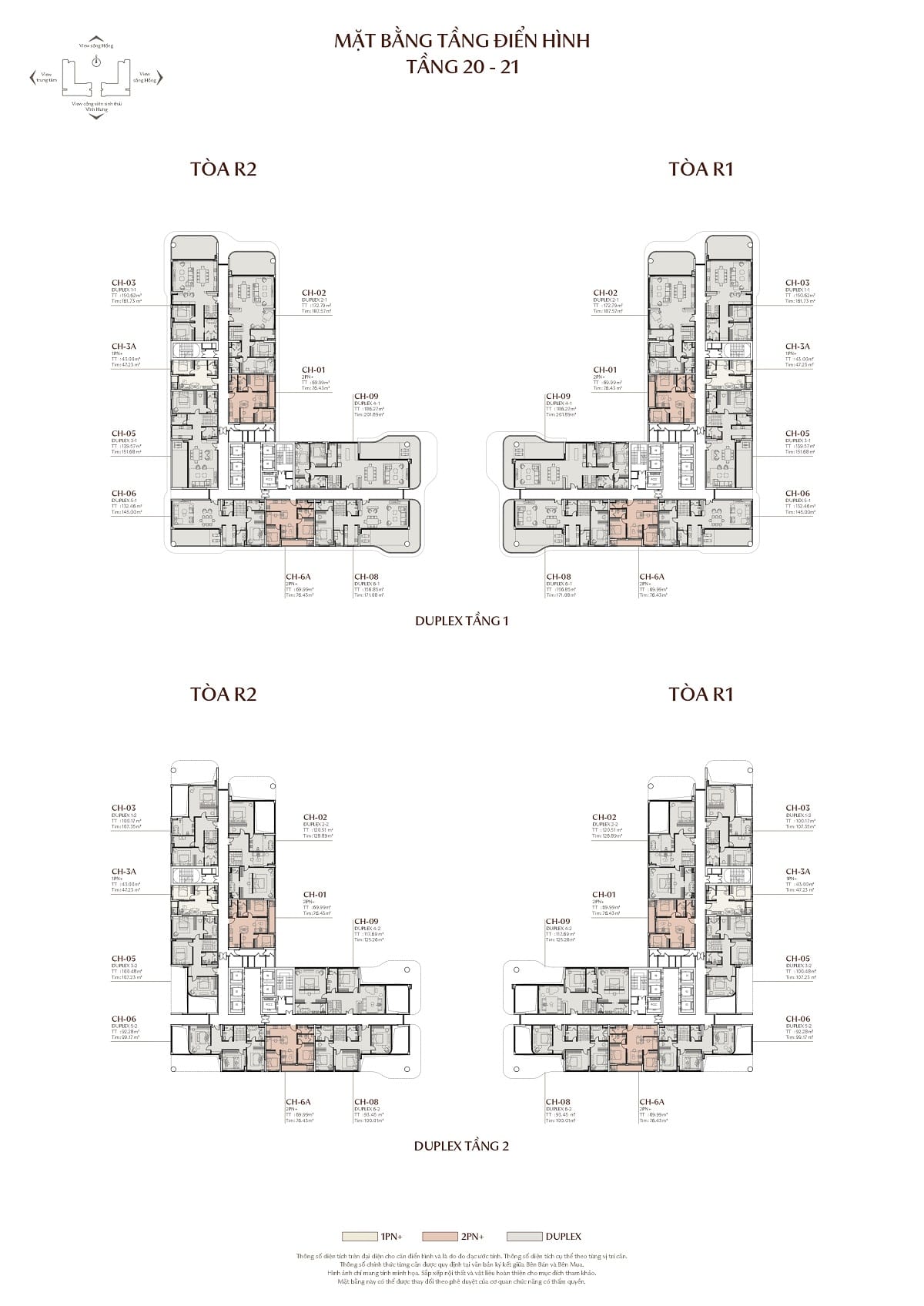 mat bang dien hinh tang 20 tang 21 rivea residences