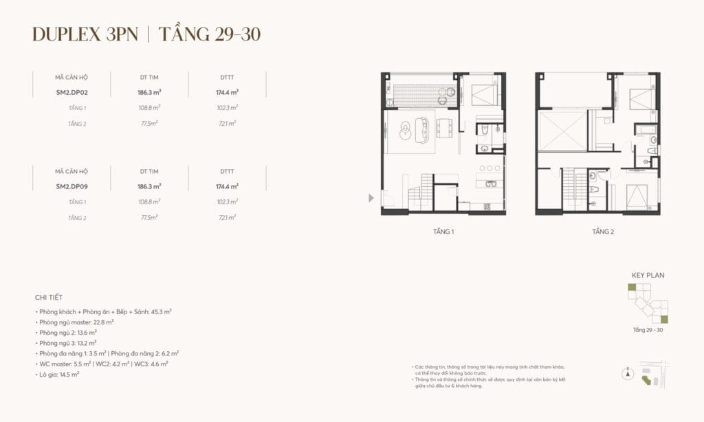 thiet ke can ho duplex greenera southmark 486 ngoc hoi 1