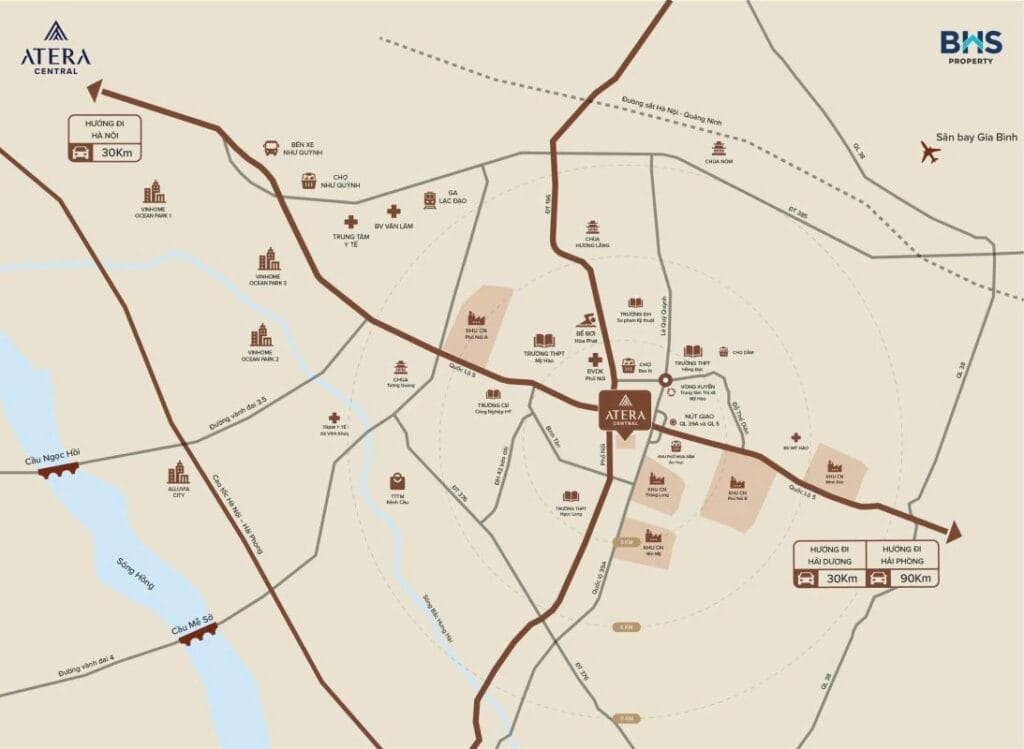 vi tri chung cu atera central hung yen