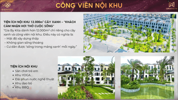 tien ich cong vien gia by kita | BĐS THẾ GIỚI tien ich cong vien gia by kita