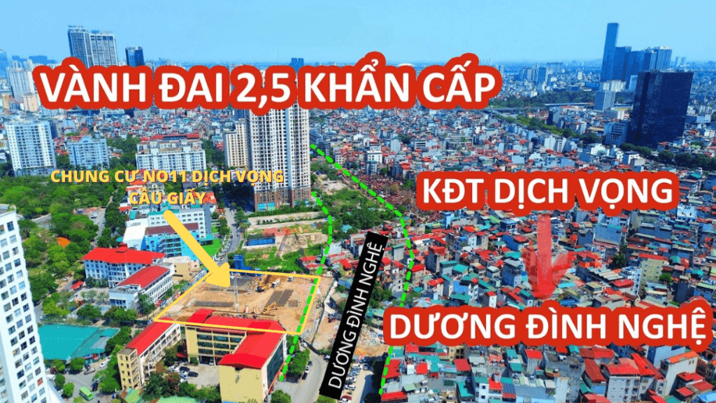 vanh dai 2 5 tang toc no11 dich vong cau giay