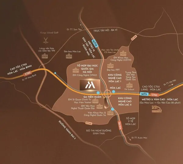 vi tri hoa lac metro city