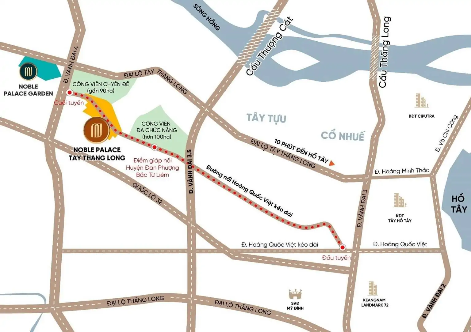 vi tri noble palace tay thang long