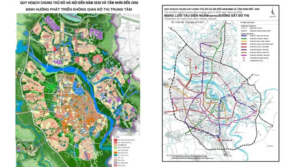 mang luoi metro ha noi 2050