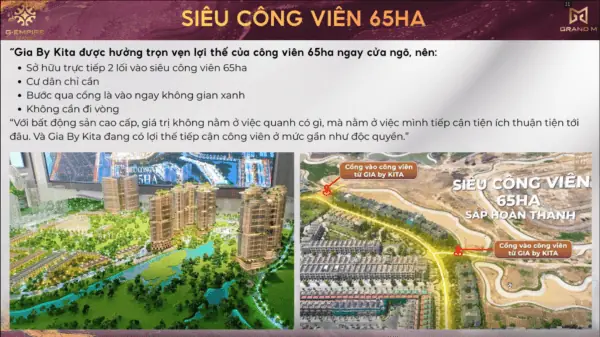 tien ich cong vien 65ha 1 gia by kita